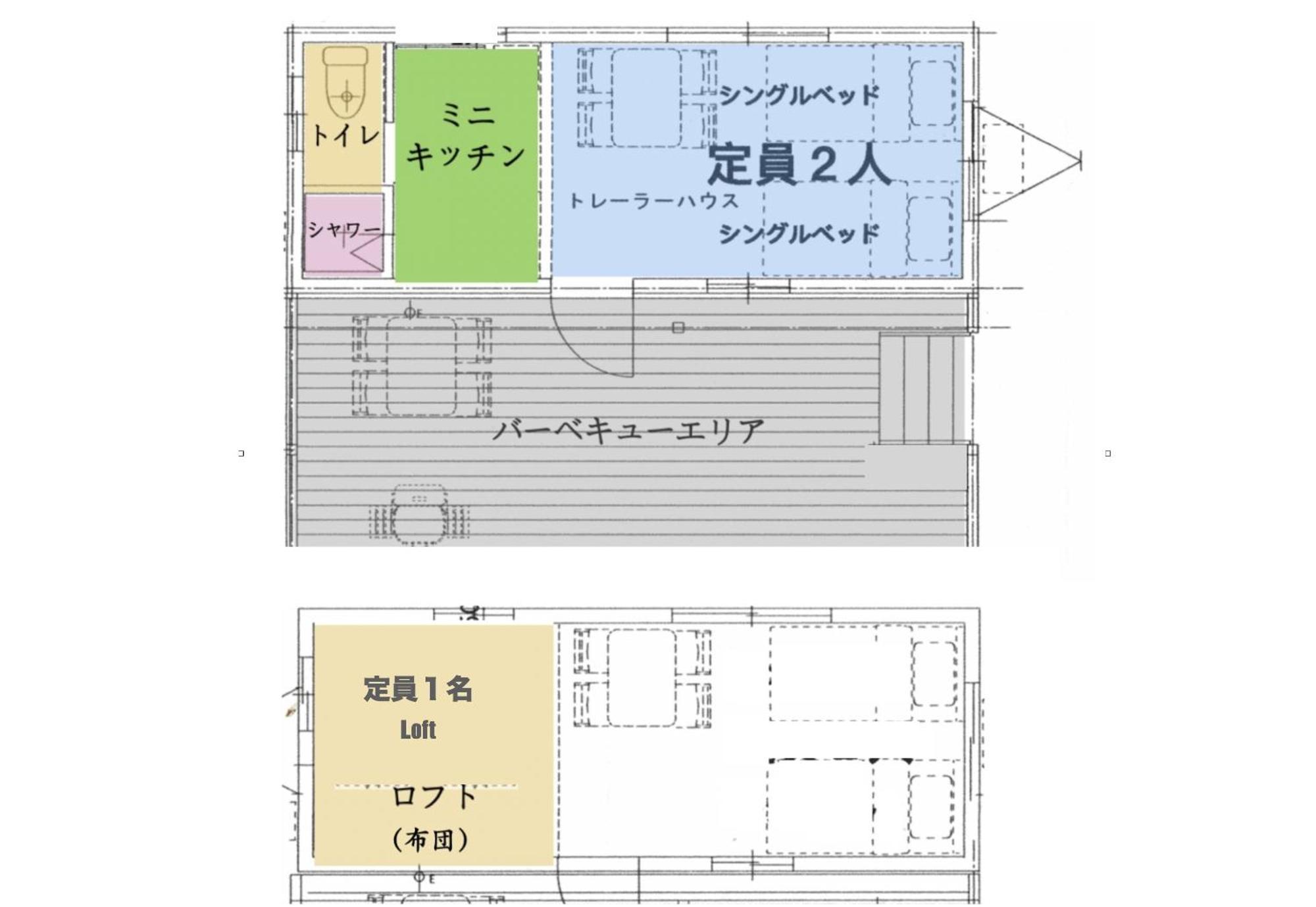Necoana Glamping富士山景bbqトレーラーヴィラ 후지카와구치코 외부 사진